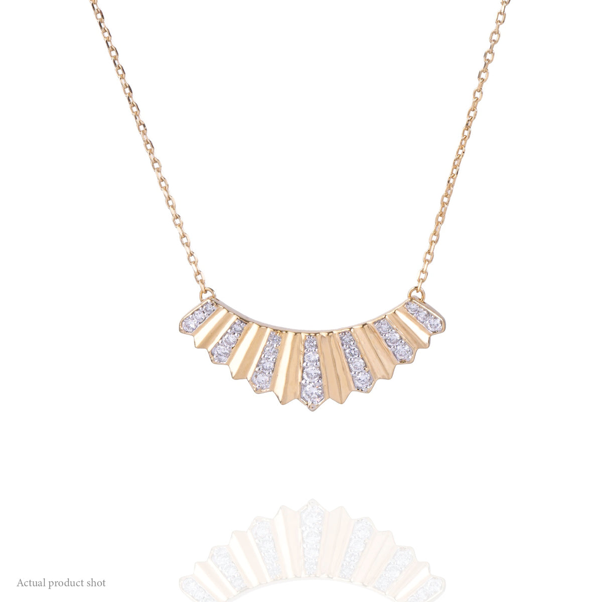 Solara Sunburst Diamond Necklace