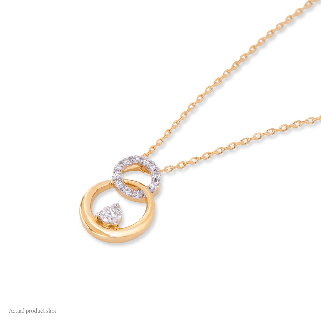Interlinked Eternity Diamond Necklace