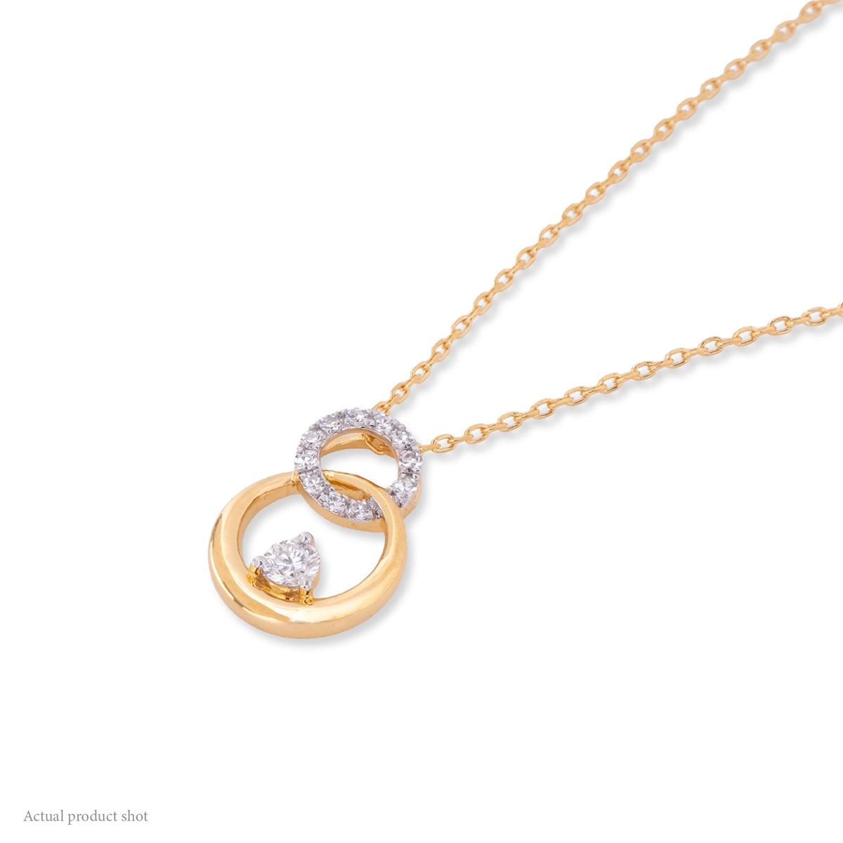 Interlinked Eternity Diamond Necklace
