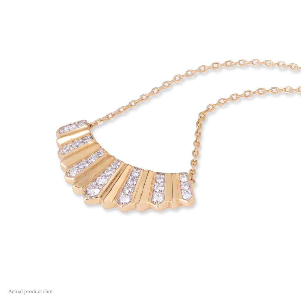 Solara Sunburst Diamond Necklace