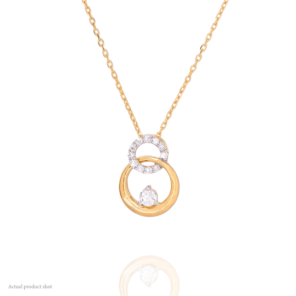 Interlinked Eternity Diamond Necklace