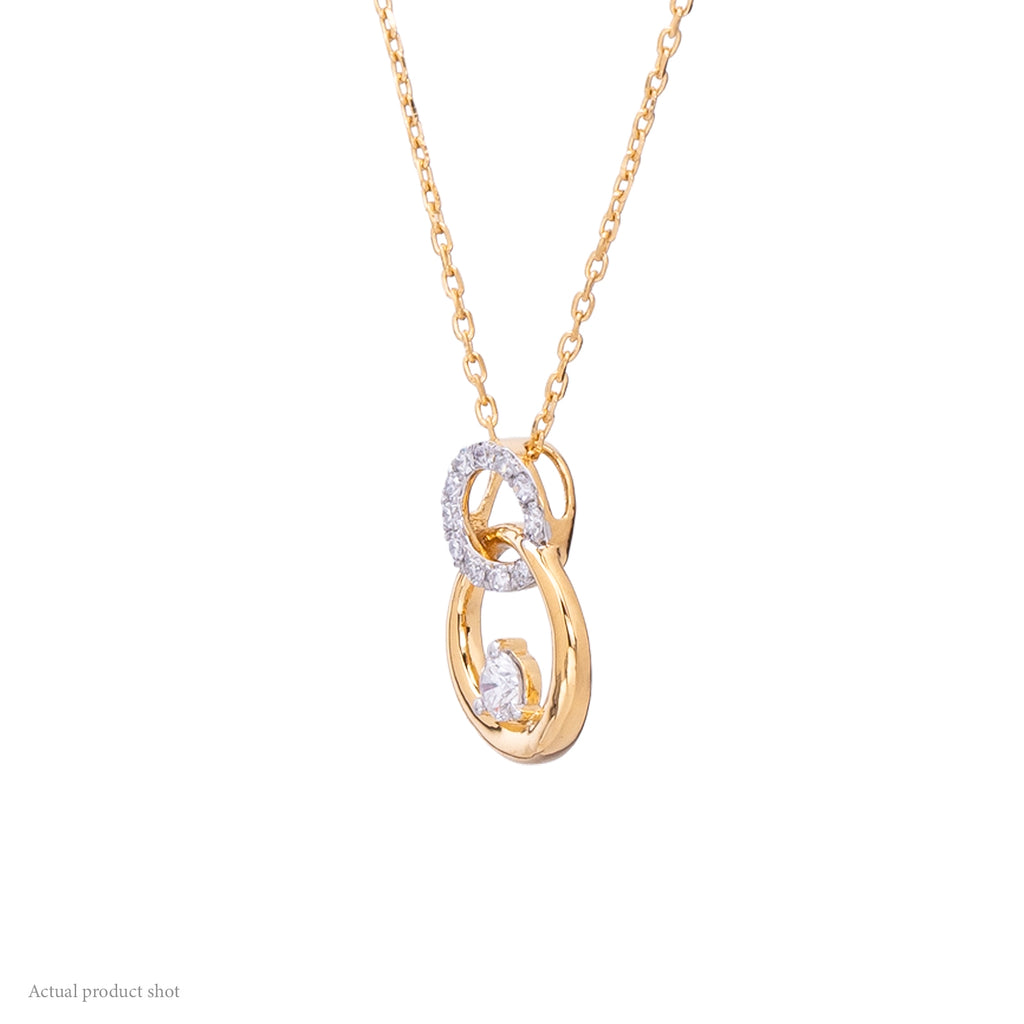 Interlinked Eternity Diamond Necklace
