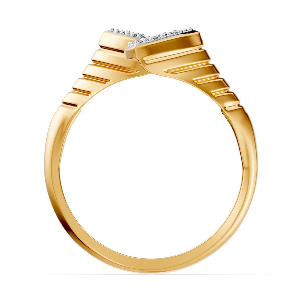 Twin Bloom Open End Diamond Ring