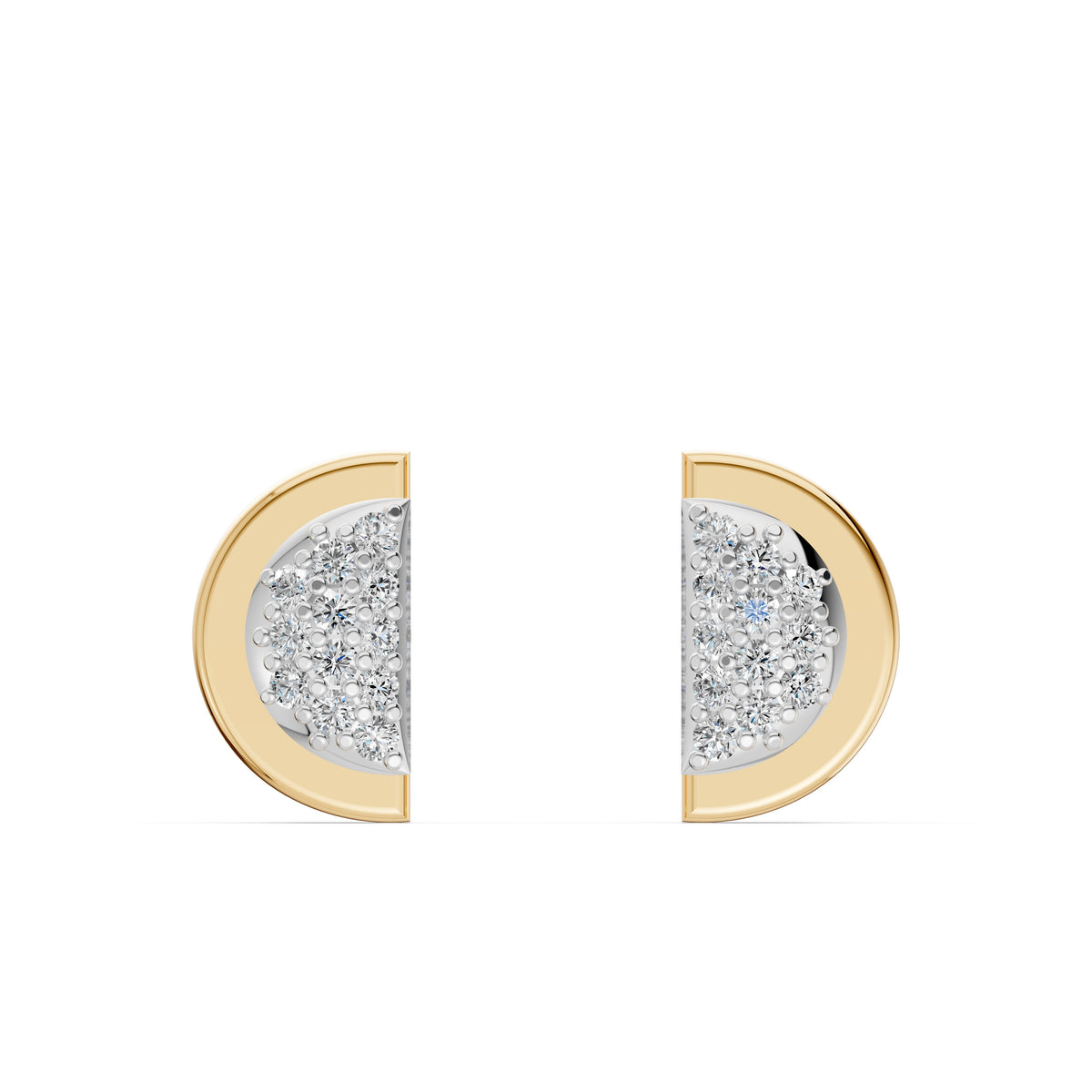 Luna Diamond Cluster Studs