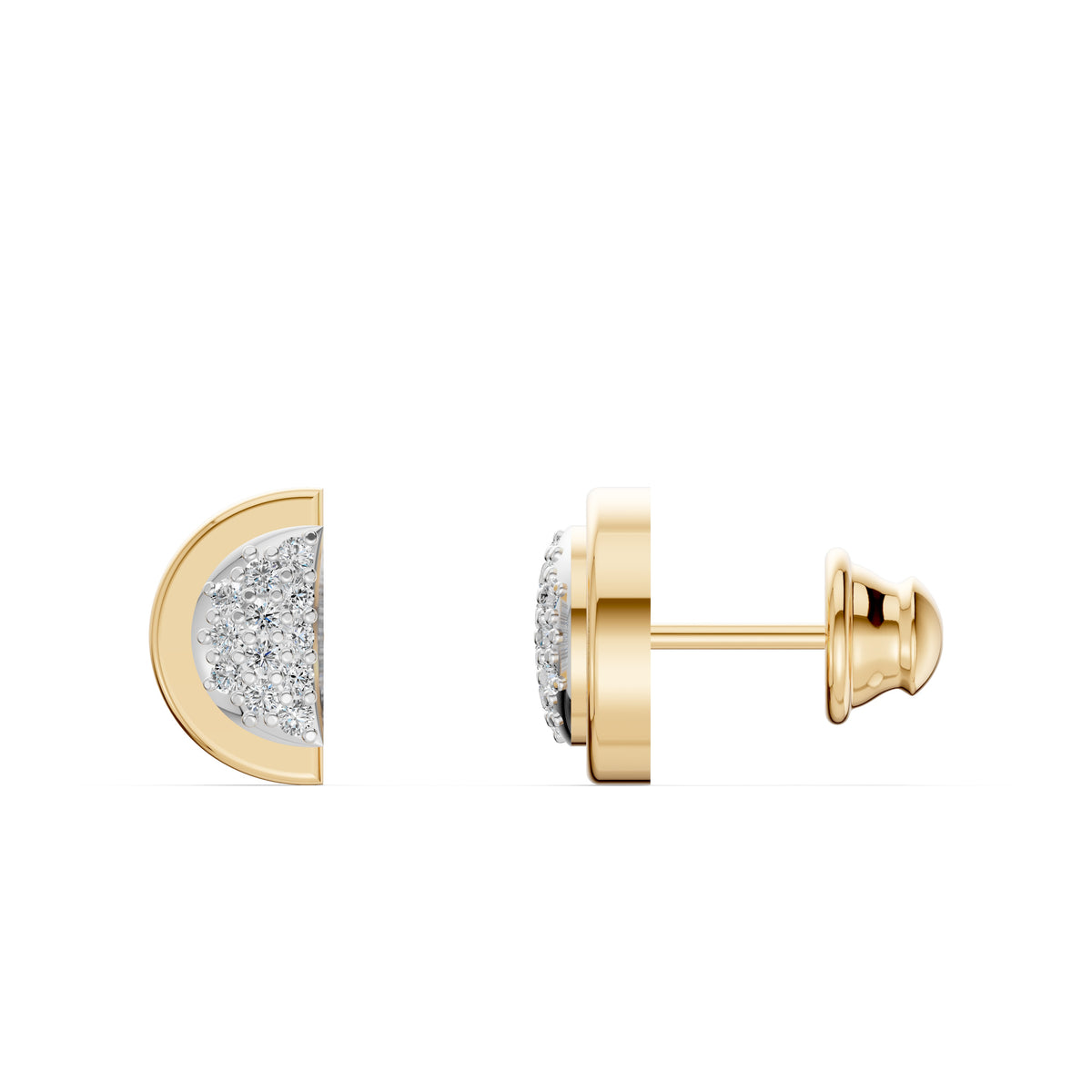 Luna Diamond Cluster Studs