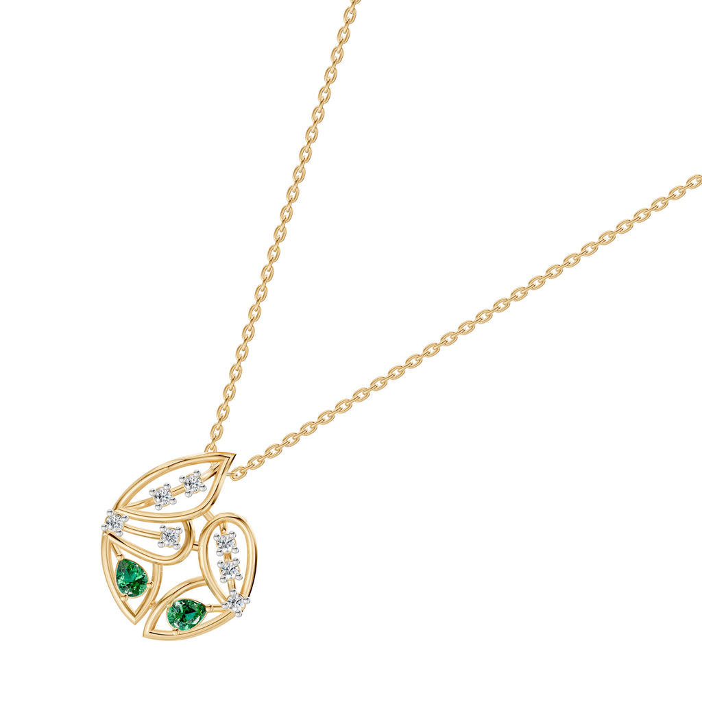 Harmony Butterfly Gemstone Diamond Pendant