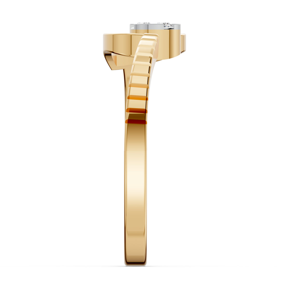 Nested Leaf Diamond Ring