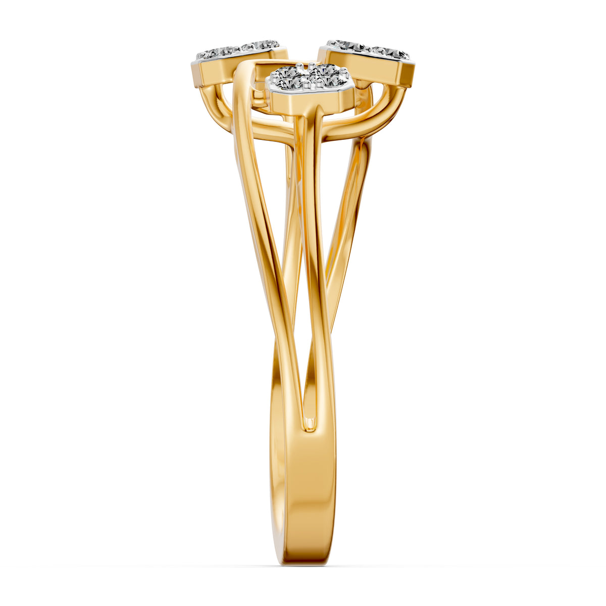 Starlit Petals Diamond Ring