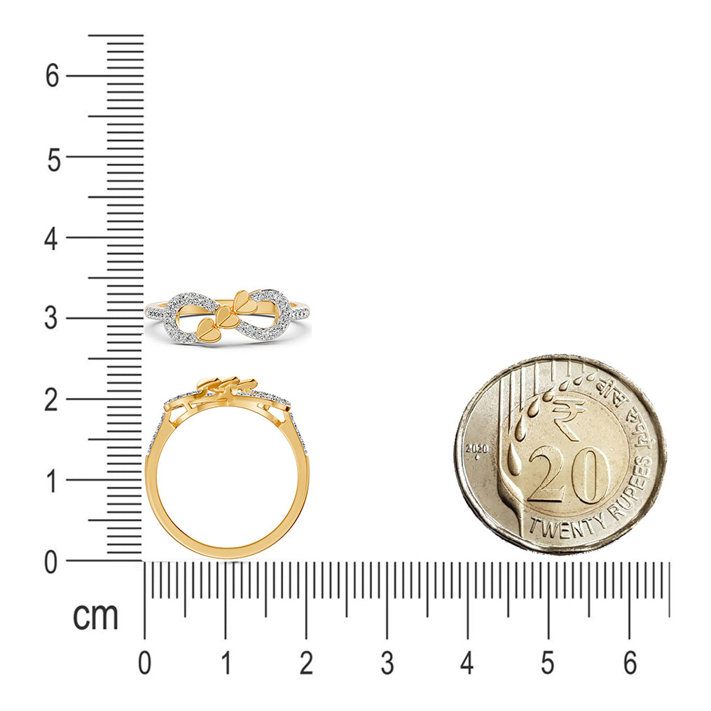 Infinity Hearts Diamond Ring