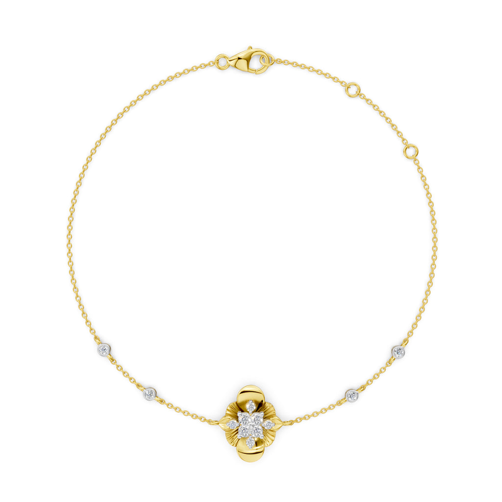 Magnolia Diamond Chain Bracelet