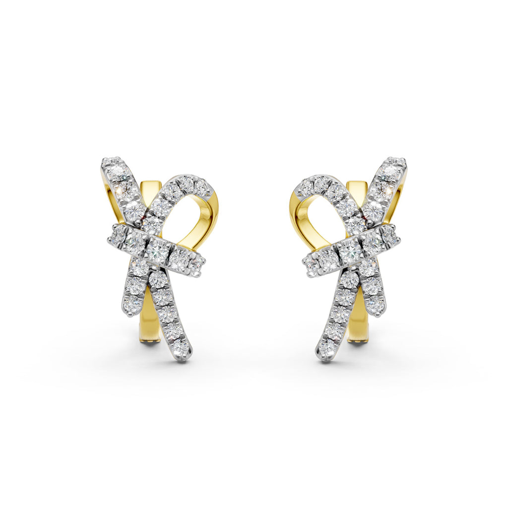 Eternal Knot Diamond Earrings