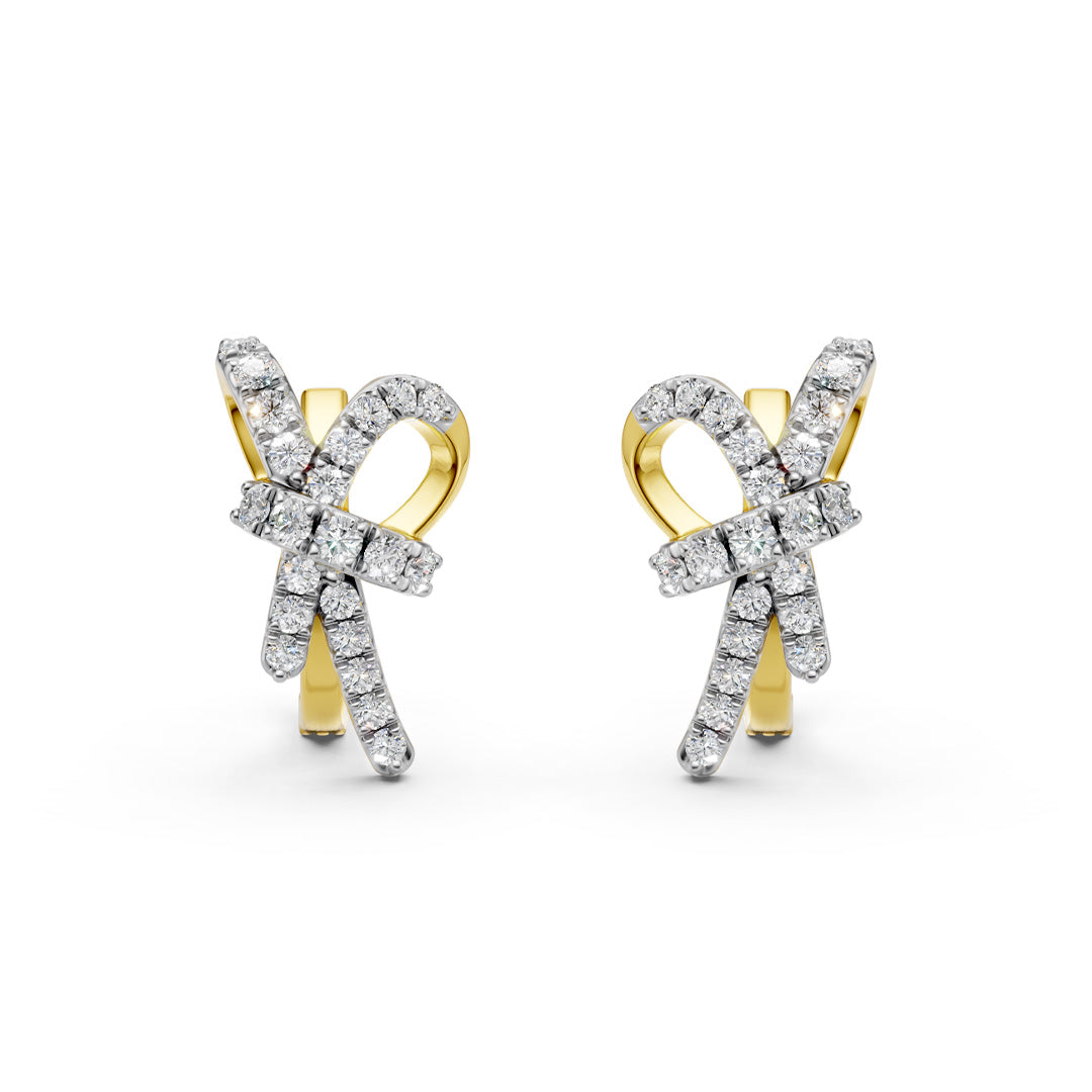 Eternal Knot Diamond Earrings