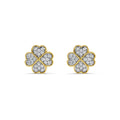 Spinning Clover Diamond Earrings