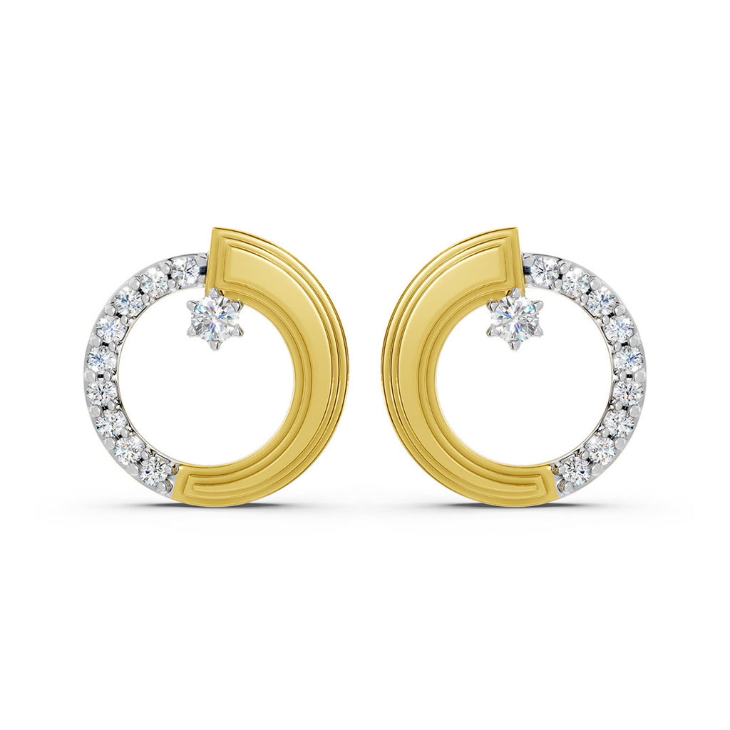 Floating Star Diamond Earrings