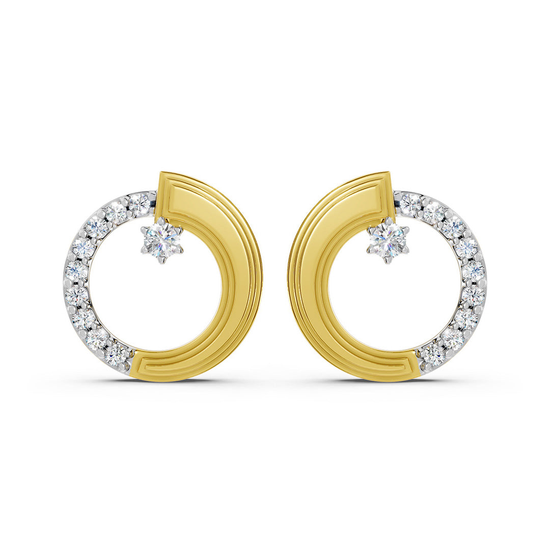 Floating Star Diamond Earrings