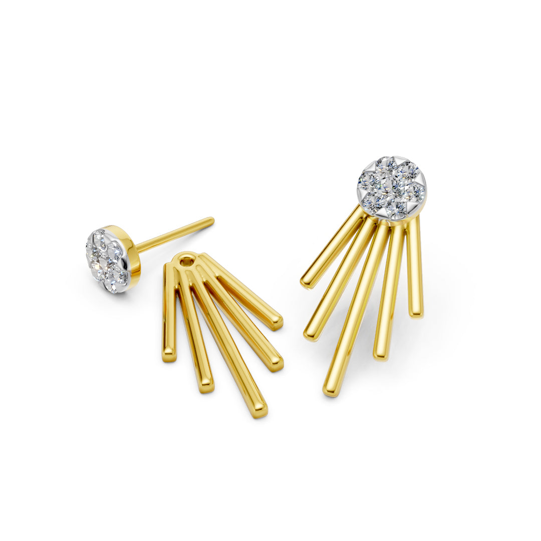 Sunrays Diamond Studs