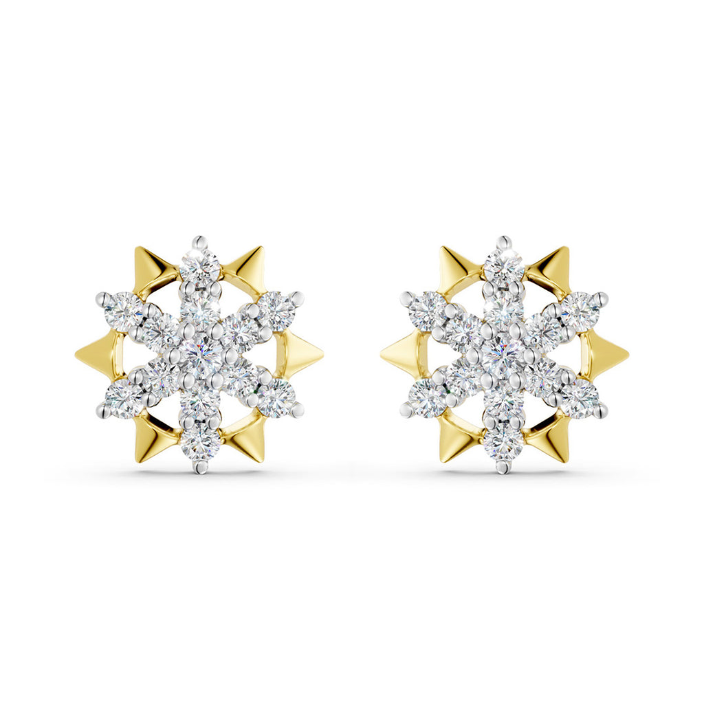 Nova Starburst Diamond Earrings