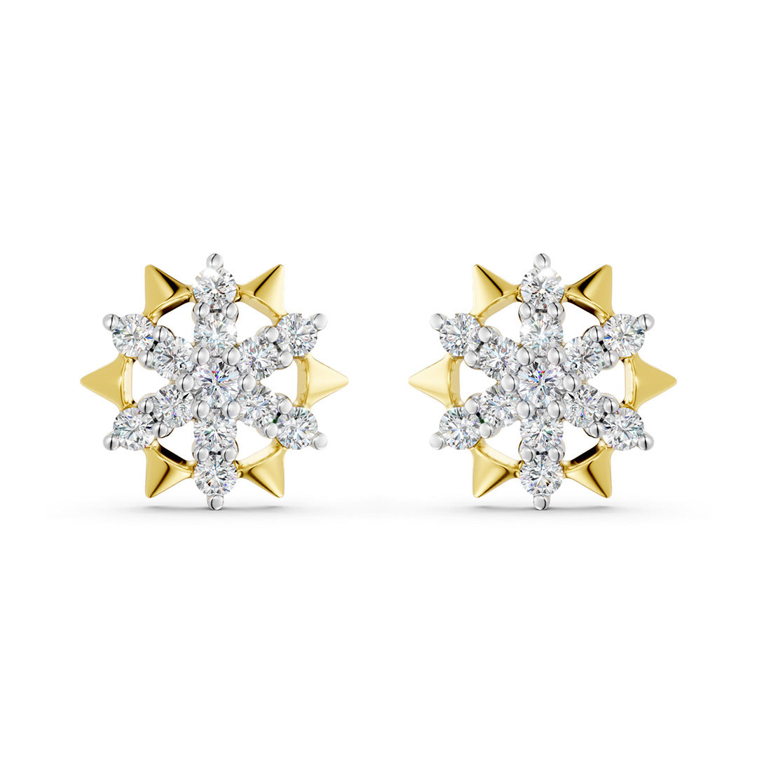 Nova Starburst Diamond Earrings