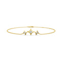 Sparkle Triad Diamond Chain Bracelet