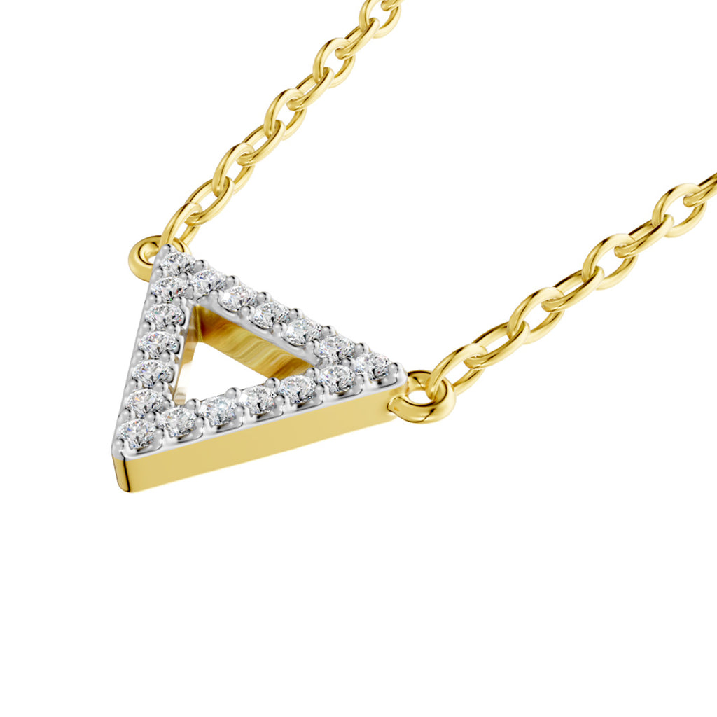 Triangle Diamond Necklace