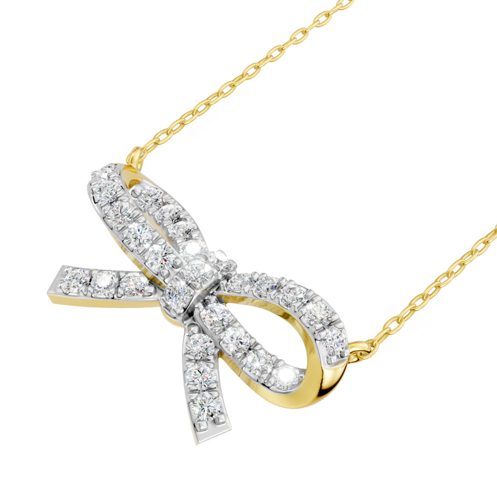 Wrapped In Love Bow Diamond Necklace
