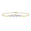 Floating Trail Solitaire Diamond Bracelet