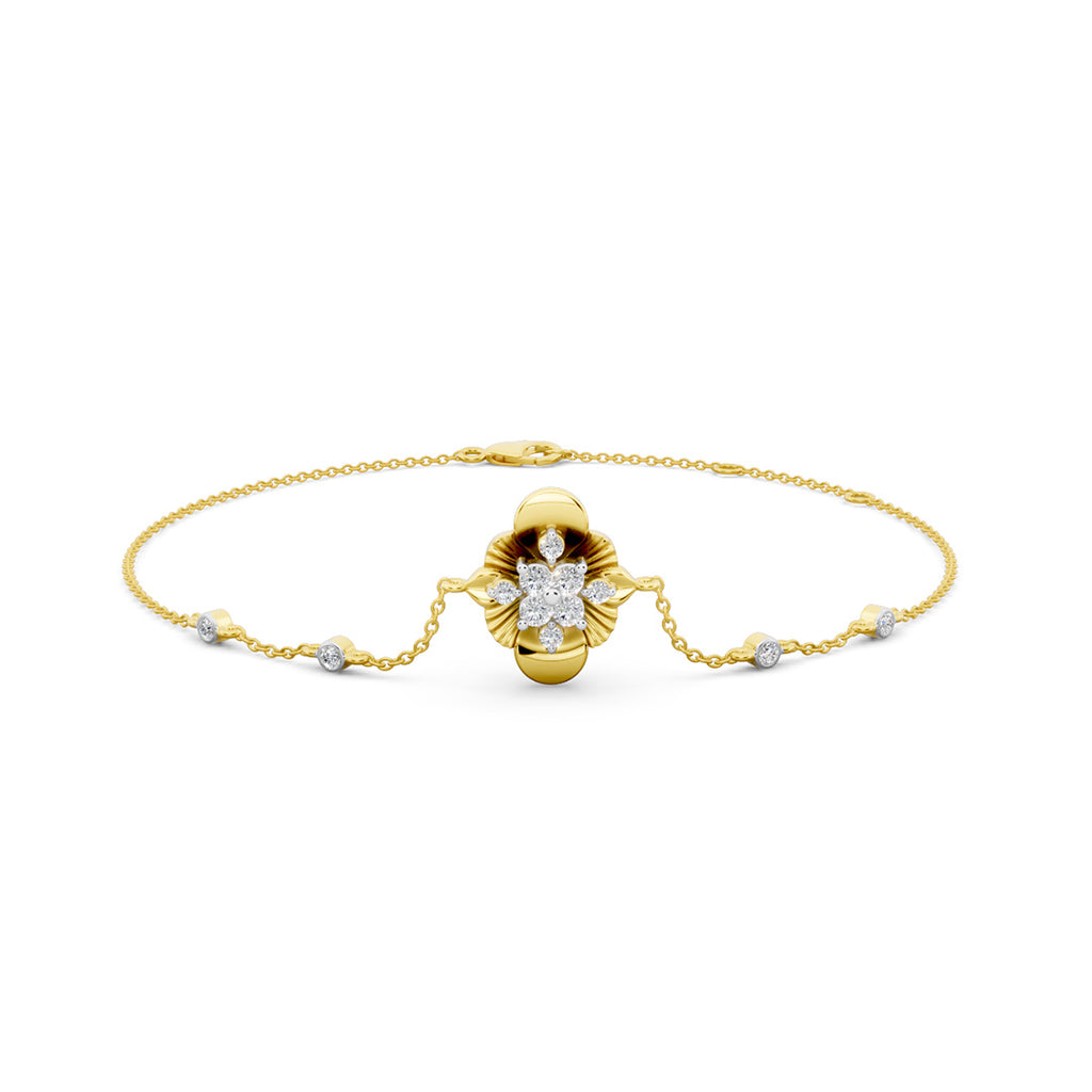 Magnolia Diamond Chain Bracelet