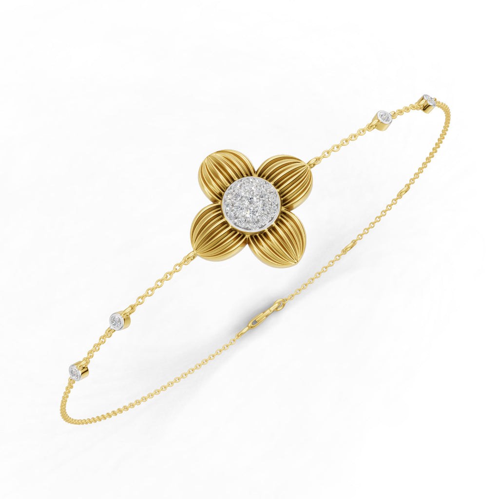 Petalia Diamond Chain Bracelet