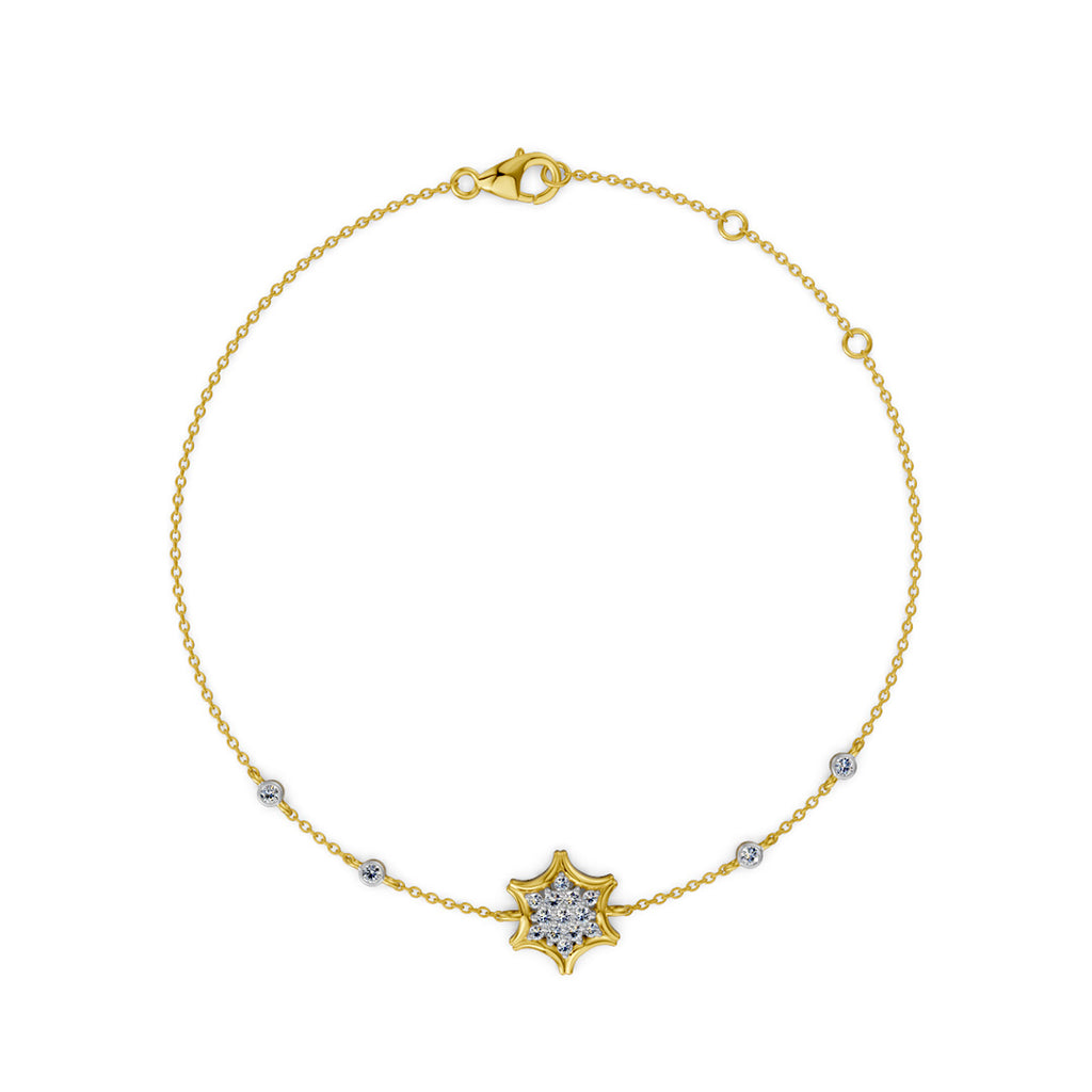 North Star Diamond Chain Bracelet