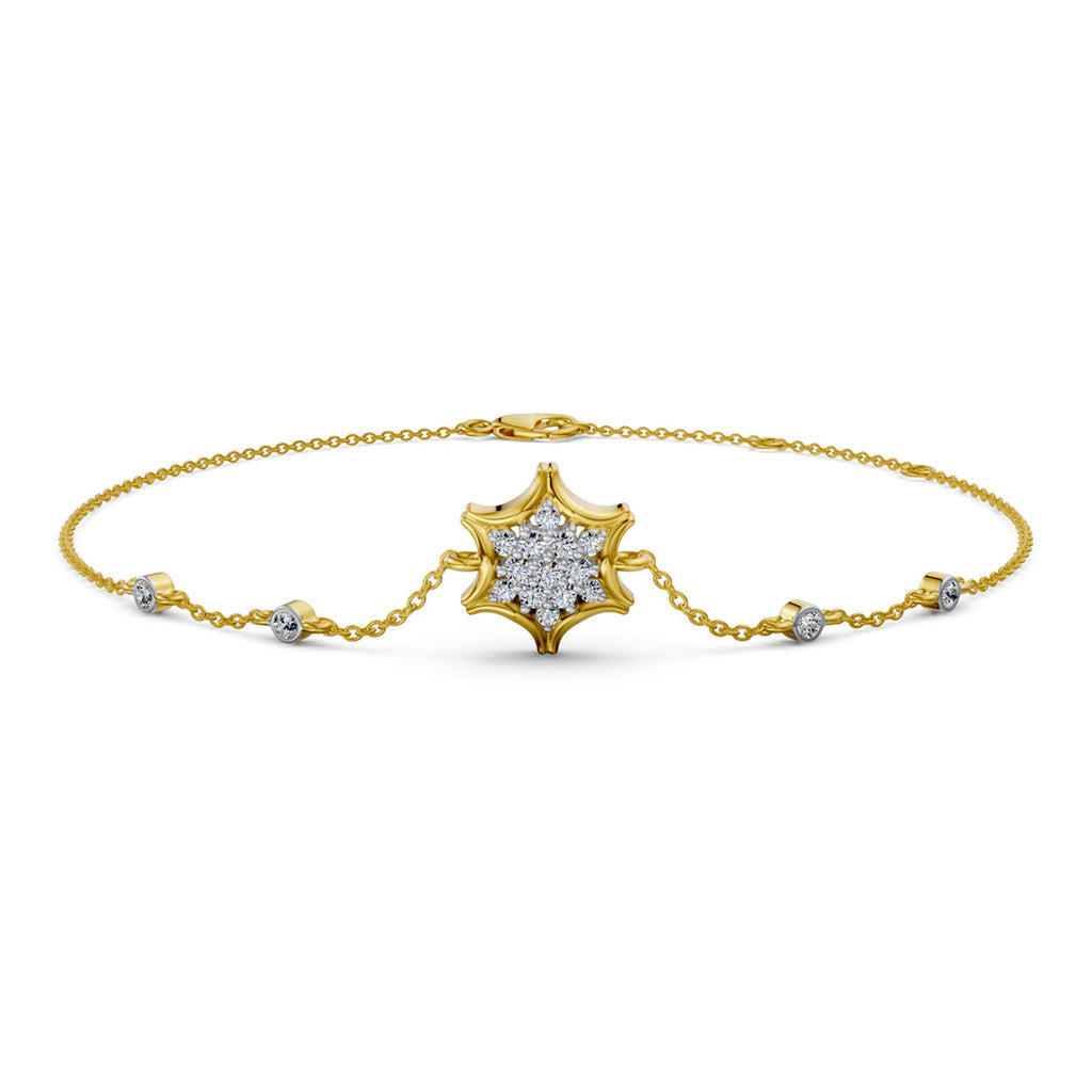 North Star Diamond Chain Bracelet