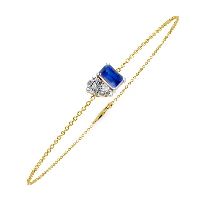 Toi-Et-Moi Twilight Diamond and Tanzanite Bracelet