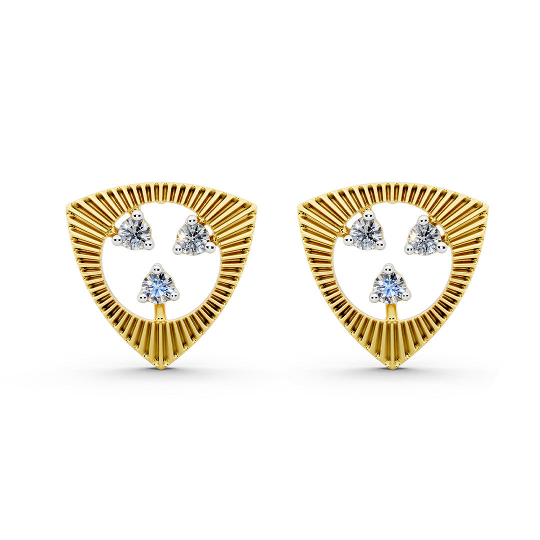 Triple Spark Diamond Earrings