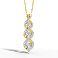 Spiral Diamond Triad Pendant