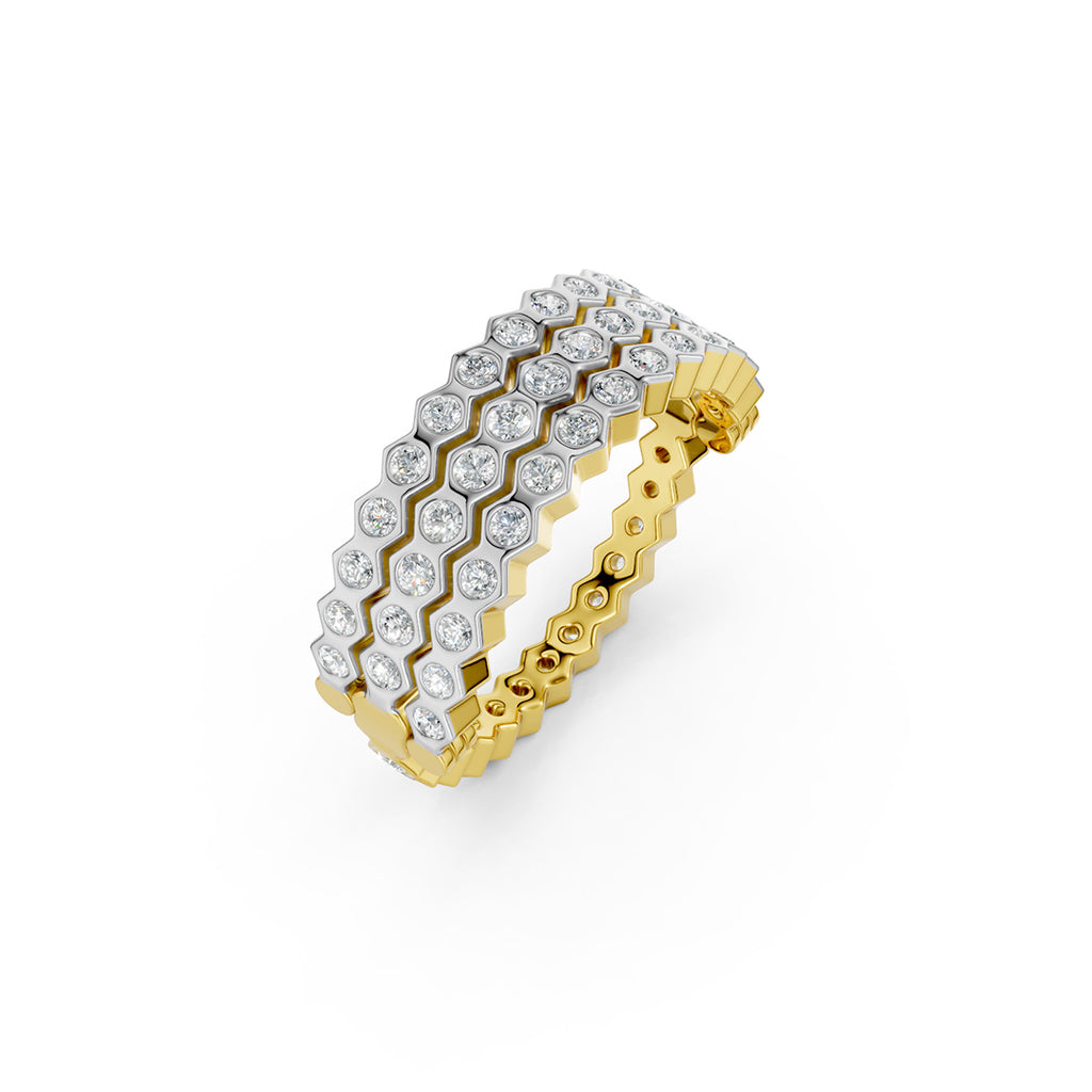Triple Grace Layered Diamond Ring