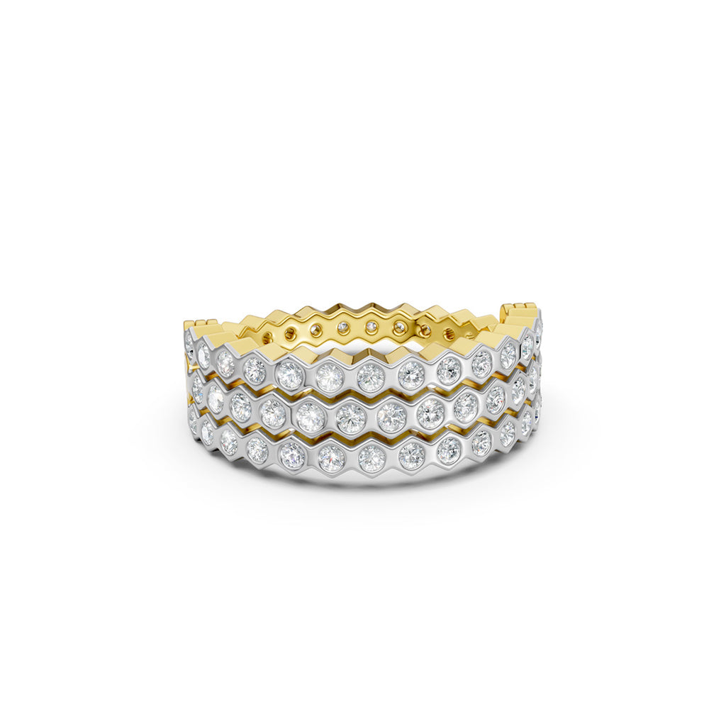 Triple Grace Layered Diamond Ring
