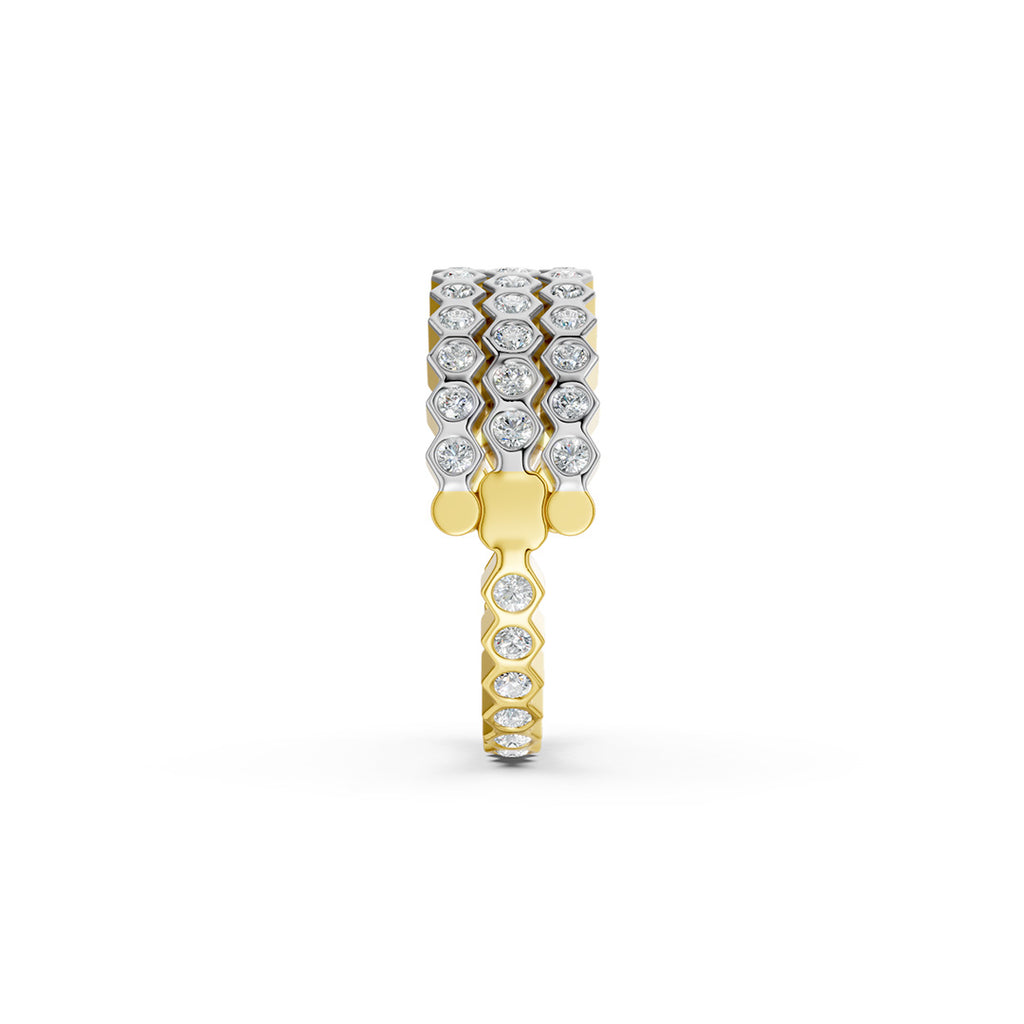 Triple Grace Layered Diamond Ring