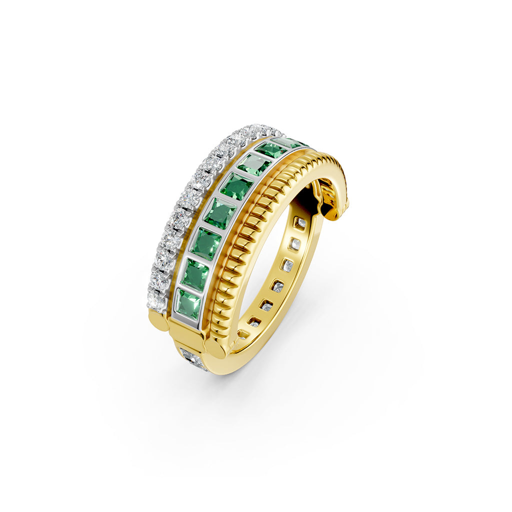 Trio Fusion Convertible Stacked Diamond Ring