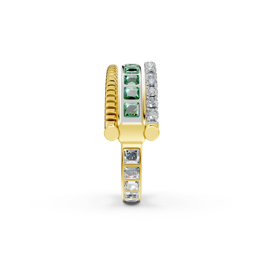 Trio Fusion Convertible Stacked Diamond Ring