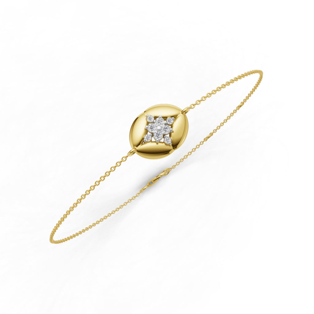 Stellar Spark Diamond Chain Bracelet