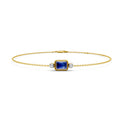 Indigo Crush Gemstone and Diamond Chain Bracelet