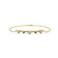 Two Of Hearts Diamond Chain Bracelet