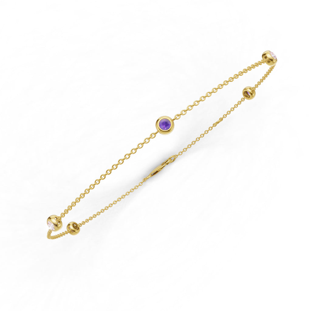 Berry Bloom Colourstone Bracelet