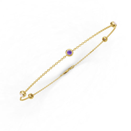 Berry Bloom Colourstone Bracelet