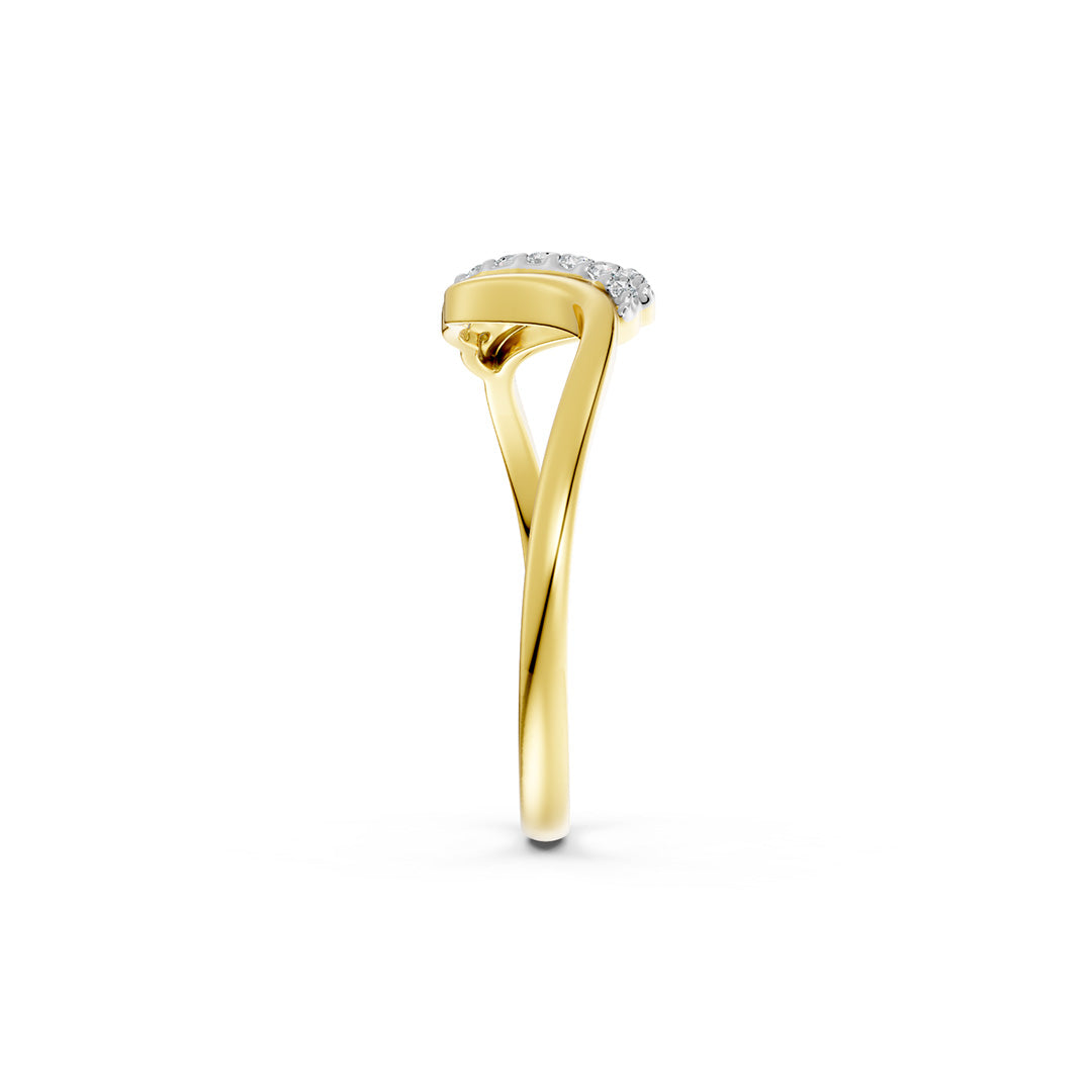 Oceania Twin Wave Diamond Ring
