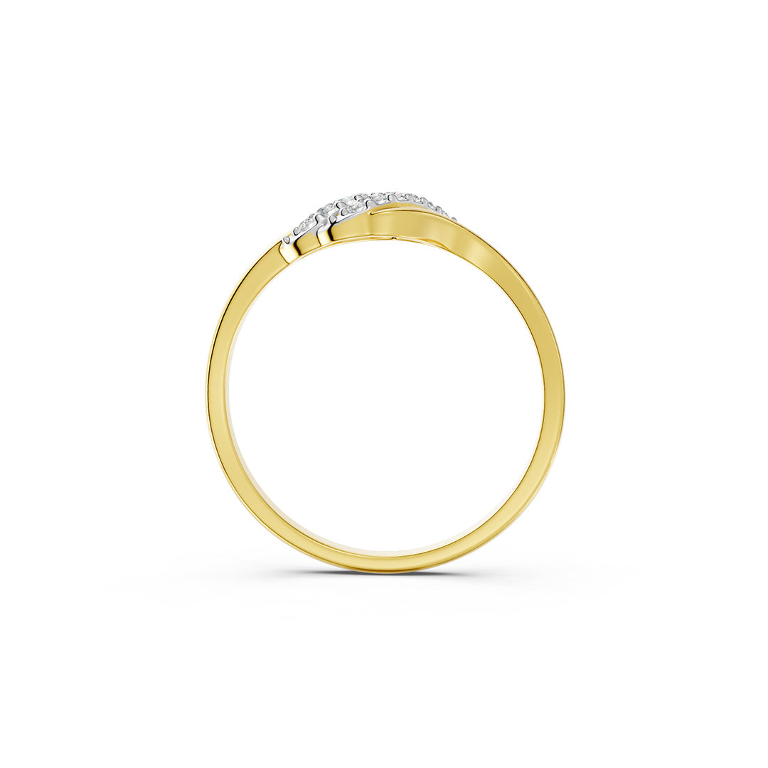 Oceania Twin Wave Diamond Ring