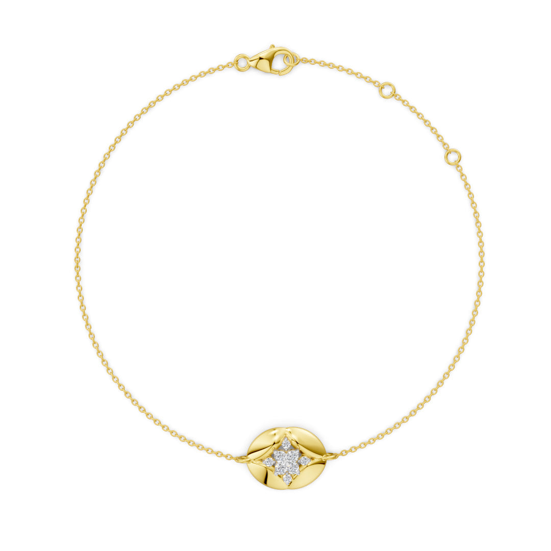 Stellar Spark Diamond Chain Bracelet