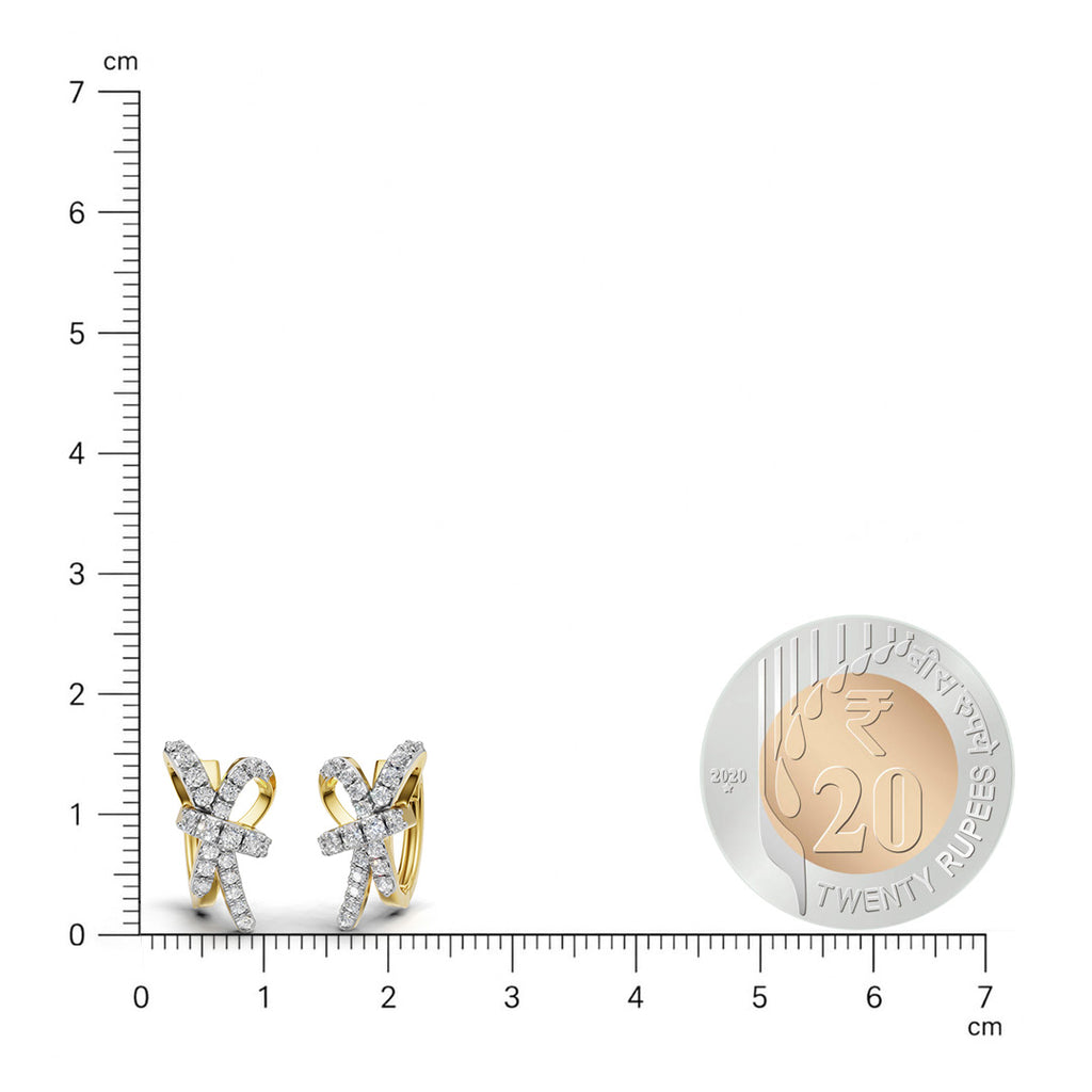 Eternal Knot Diamond Earrings