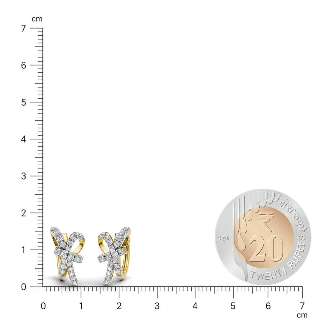 Eternal Knot Diamond Earrings