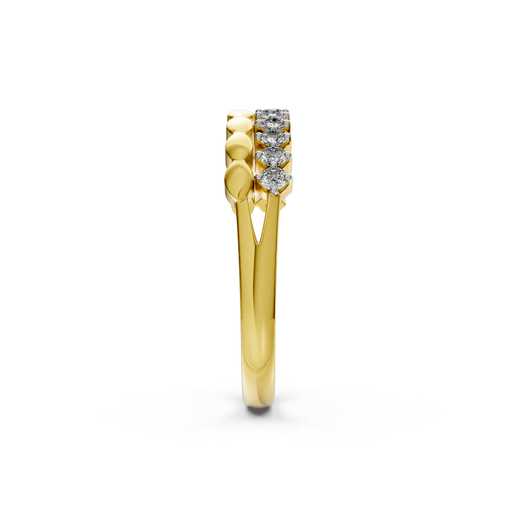 Lustre And Line Stackable Diamond Band