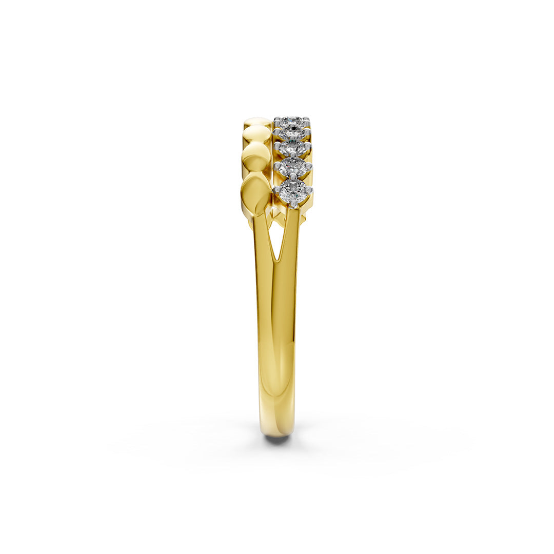 Lustre And Line Stackable Diamond Band